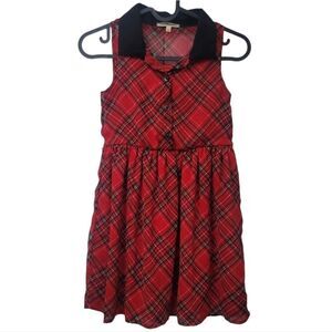 Self esteem plaid sleeveless dress, size 8